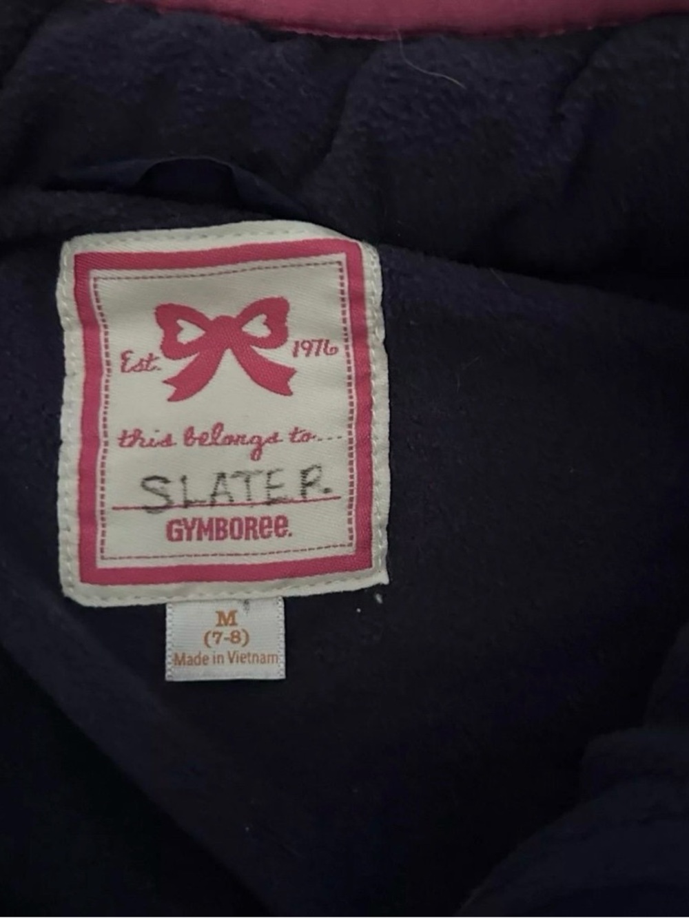 Girls Gymboree Snowflake Puffer Vest Size Medium (7/8) - Picture 3 of 4
